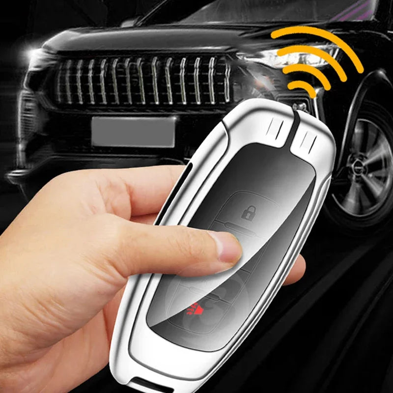 Zinc Alloy Car Key Cover Case Holder Shell Fob Protector for Nissan X-Trail t32 t33  Keychain Buckle Interior Accessories