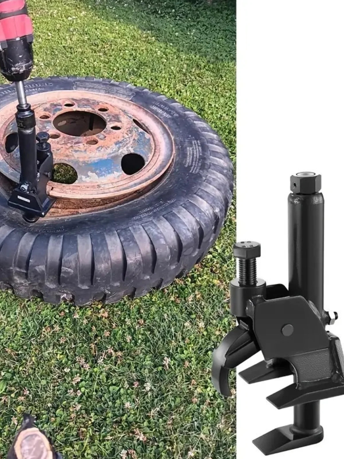 Manual Tire Bead Breaker Tool for 96.52-106.68cm ATV UTV Truck Tractor Tire Repair Pry Bar,Heavyduty Tool Vehicle Repair Kit CM World
