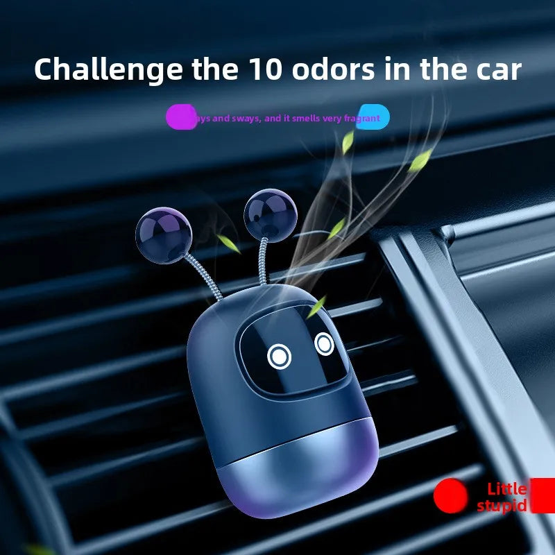 Car air outlet aromatherapy high-end robot car air purifier car air outlet aromatherapy car interior decoration 1PC Car Mobile World