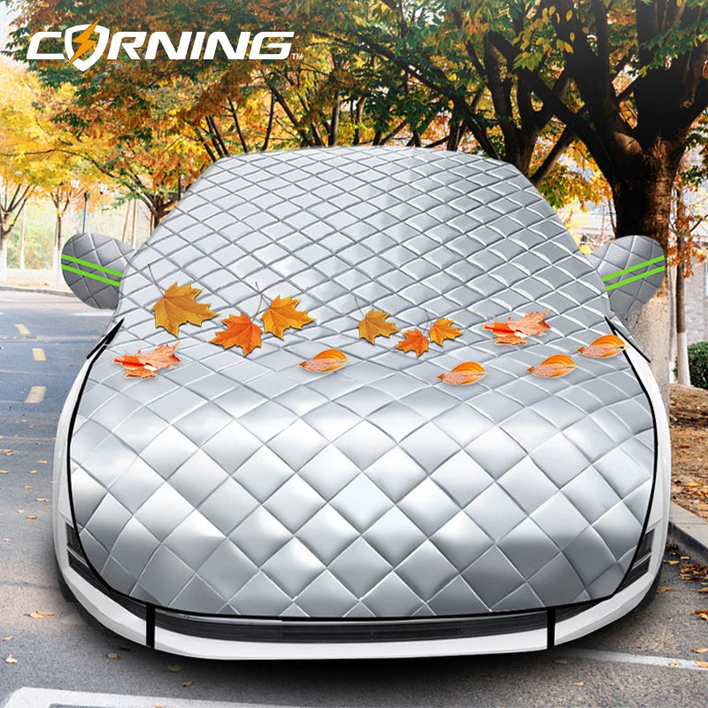 3/5-Layer Thicken Car Snow Cover Car Windshield Hood Protection Cover Snowproof Anti-Frost Sunshade Protector Winter Auto Parts Car Mobile World