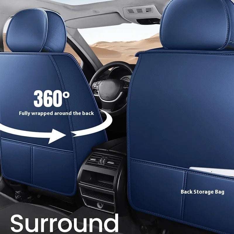 Five-Seat Universal Car Seat Covers with Built-In Lumbar Support Comfortable Multiple Colors Available CM World