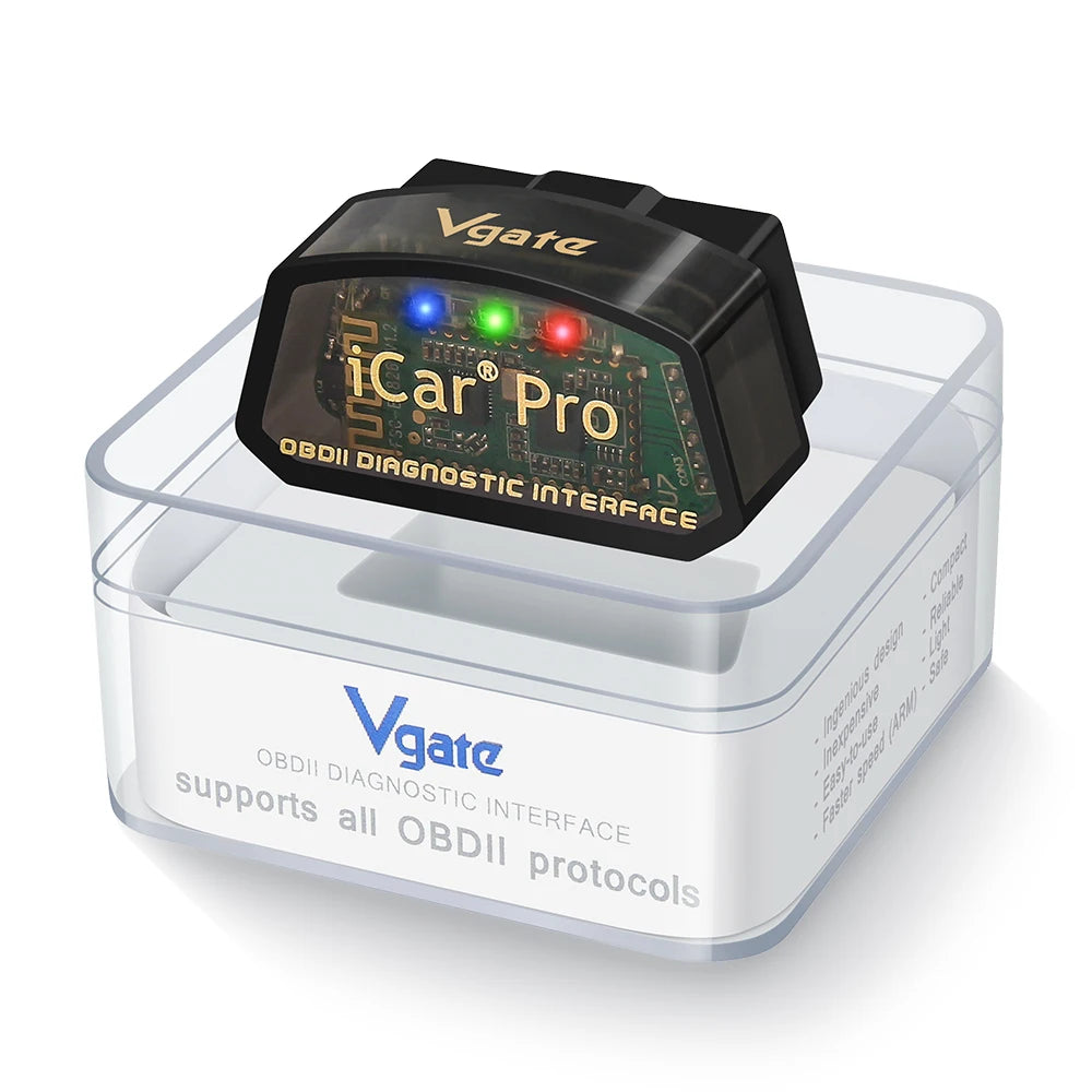 Vgate iCar Pro ELM327 OBD2 Scanner WIFI Bluetooth 4.0 For Android/IOS Car Auto Diagnostic Tool elm 327 V2.3 Scan Tool ODB2 Car Mobile World