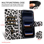 Leopard Print Leather Phone Case for IPhone 17 16 15 14 13 12 11 Pro Max Plus Mini 7 8 Plus Shockproof & Scratch-Resistant Cover