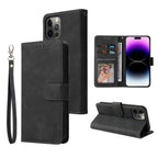 ZZXX Leather Wallet Phone Case For iPhone 17e 16 Pro Max 15 14 13 Mini 12 11 X XS XR SE2 8 7 6s Plus Flip Card Slot Holder Cover
