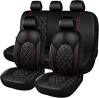 Universal Waterproof PU Leather Car Seat Covers Full Set with Split Bench Design for Sedans, SUVs, Trucks CM World