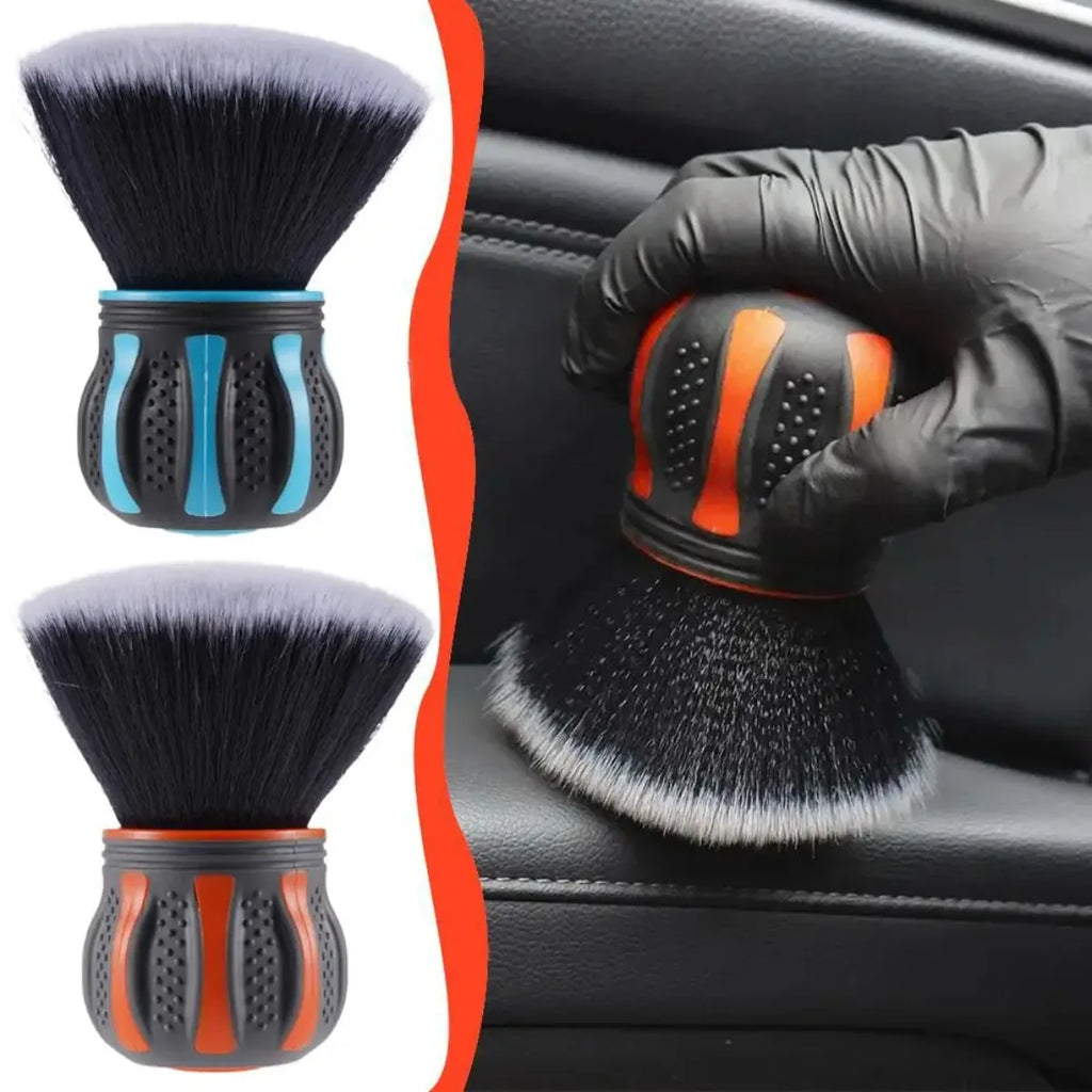 With Storage Rack Covers Car Detail Brush Soft Bristles Uses For Auto Interior Dust Cleaner Detailing Tool Cleaning