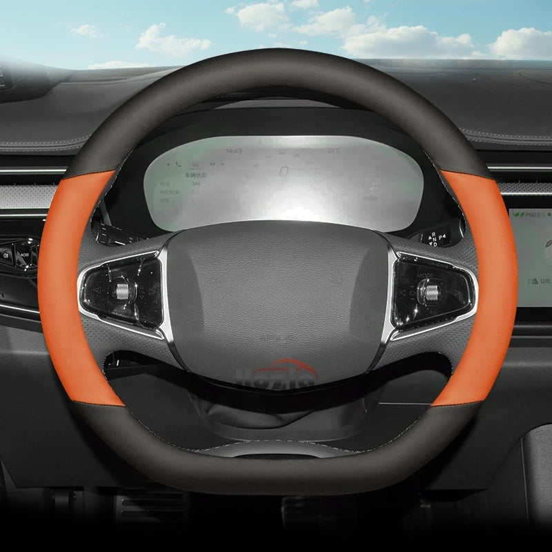 Leather Car Steering Wheel Cover for Jaecoo J7 Phev 2024 2025 2026 Accessories