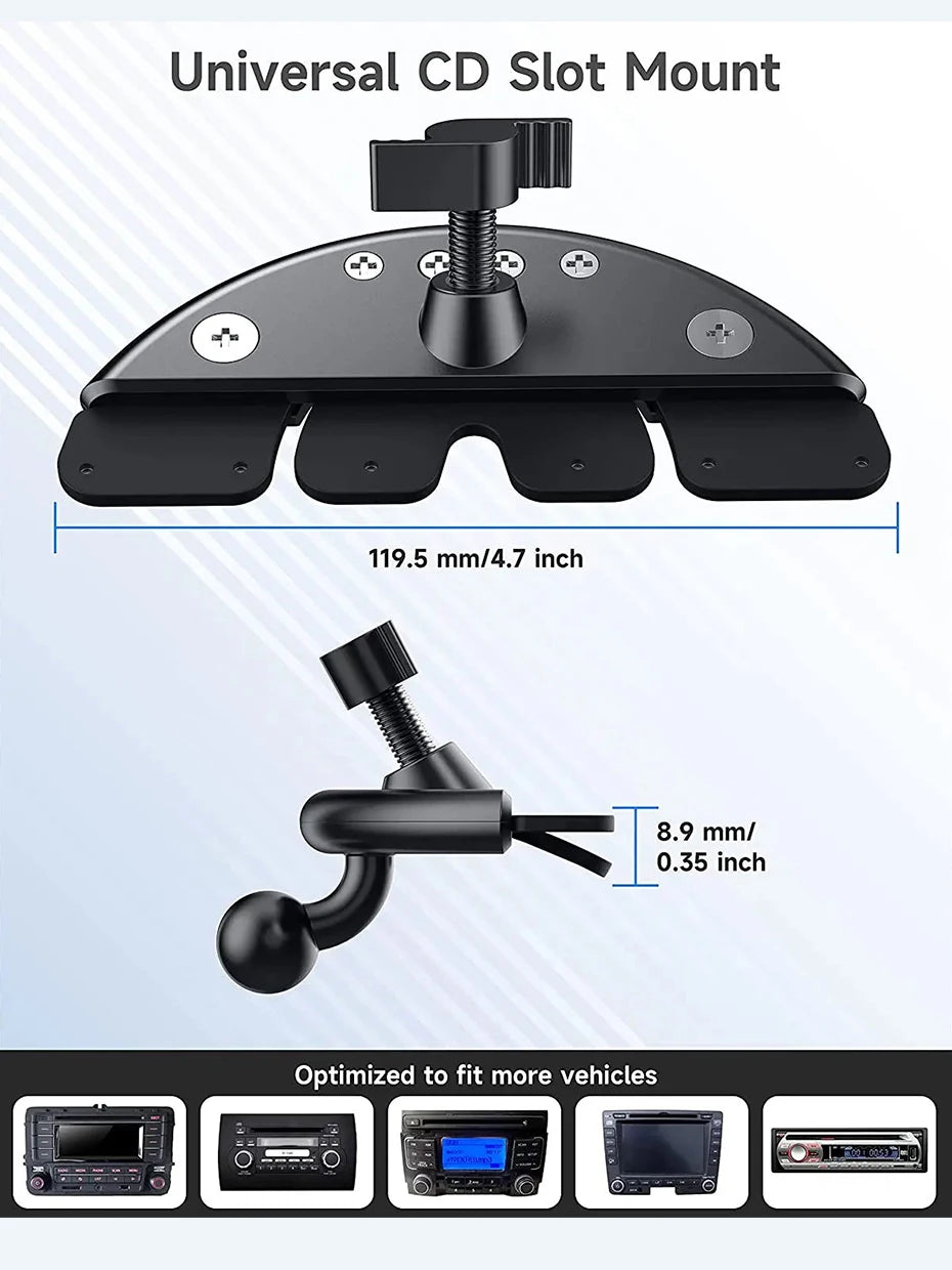 Safe Phone Holder Magnetic Car CD Slot Mount Support Mobile Bracket Cell Clip for iphone 16 15 14 13 12 11 Samsung Xiaomi
