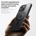 Magnetic 360°Rotation Stand Case for iPhone 17 Pro Max with Ring Holder Translucent Cover For iPhone 17 Pro Case