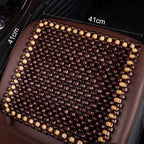 Car Seat Cushion Summer Breathable Cooling Wood Bead Seat Cover Pad Office Massage Cushion Air Ventilation Mesh Mat Cushion Pad Car Mobile World