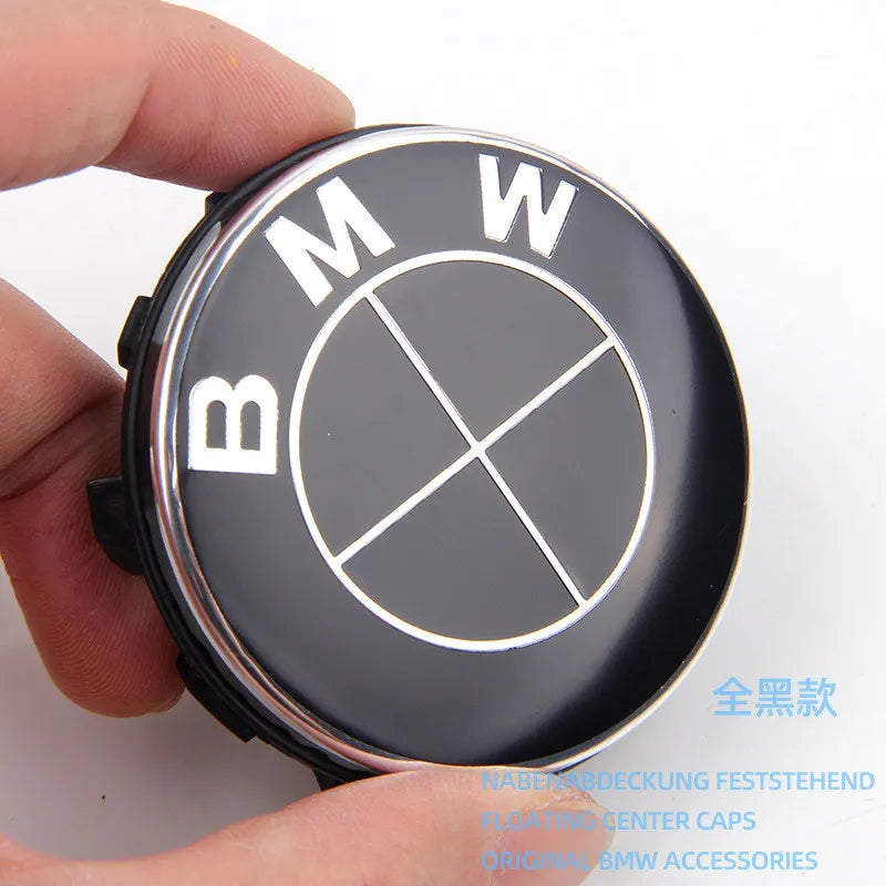 BMW Wheel Center Caps Floating Design, 68mm/56mm Set of 4 for E F Chassis Models, Replacement Hub Covers Auto Accessoires CM World