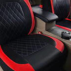 All Season Quited PU Leather Car Seat Cover Full Surrounded Seat Protector Waterproof Universal Fit Sedan Suv Pick-up Truck Seat CM World