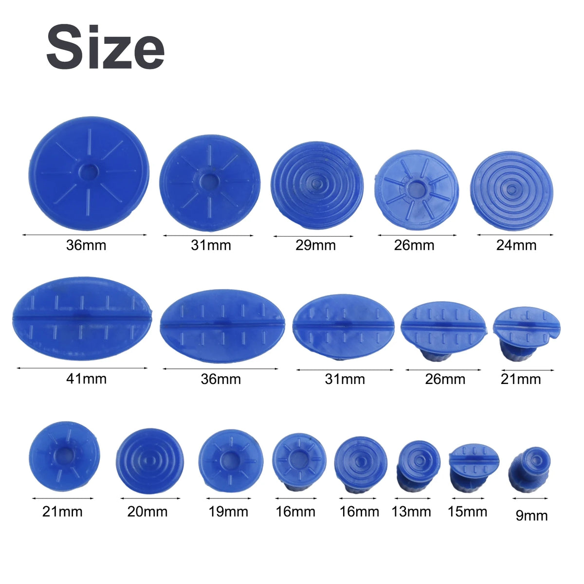 Car Dent Repair Puller Remove Dents Suction Cup Tool With 18pcs Plastic Glue Tabs T-Handle Dent Remover Car Accessories