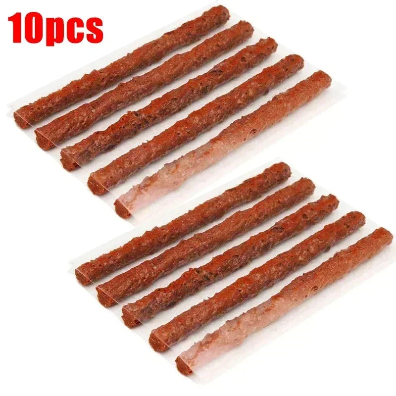 Car Tire Repair Tool Tubeless Tyre Repair Kit with Rubber Strips Studding Tool Puncture Plug Garage Tools for Motorcycle Trucks