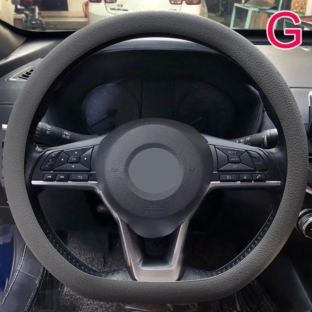 19 Color Car Silicone Steering Wheel Cover For Summer Fashion Sweat Absorbent Non-slip Handle Cover General DIY Parts CM World