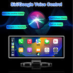 10/11.26 inch Dash Cam 4K Car DVR Wireless Carplay & Android Auto GPS Navigation Video Recorder Dashboard Dual Lens Wifi FM AUX Car Mobile World