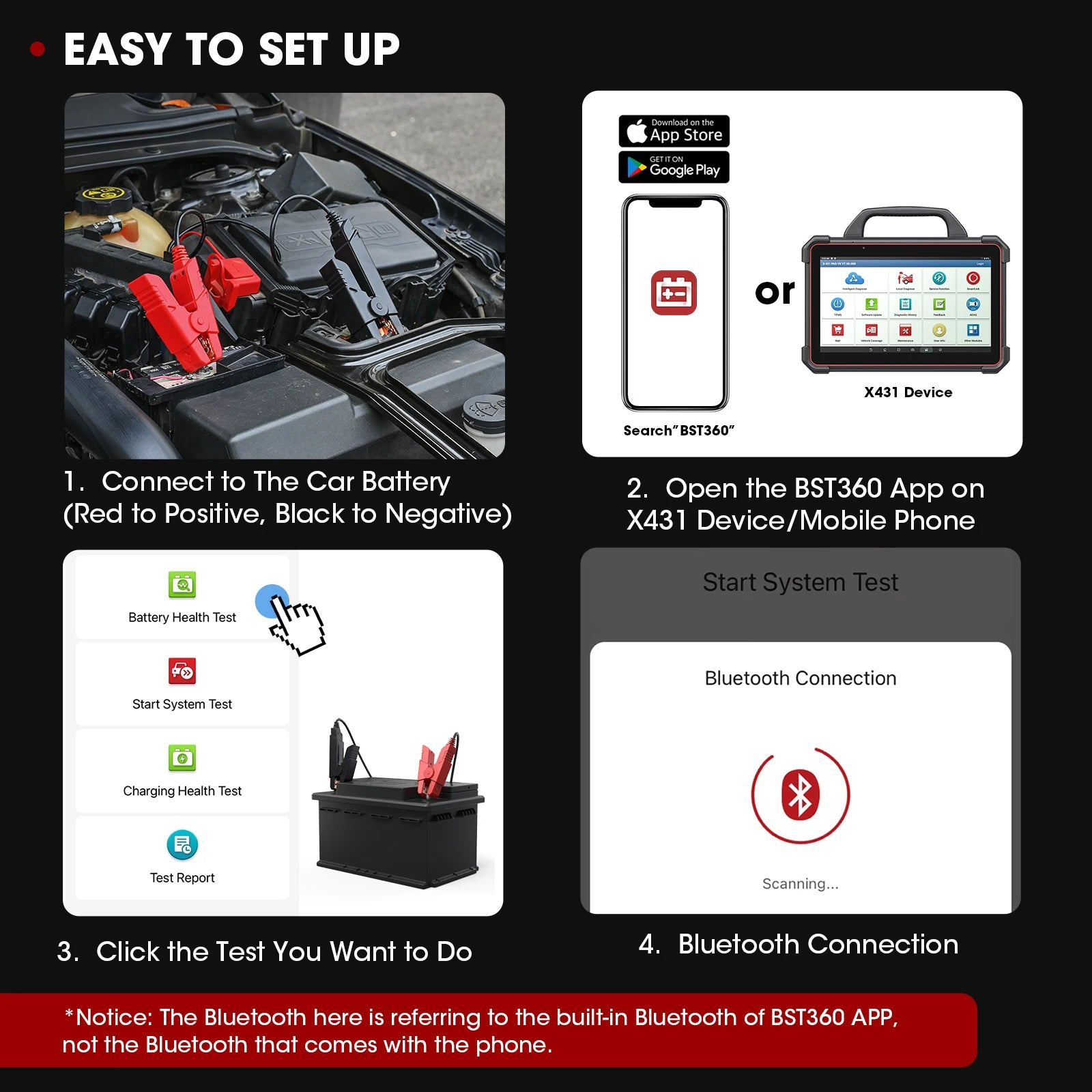LAUNCH Car Repair Tools Collections i-TPMS Tire Pressure Inspection Tool, BST360 Car Battery Tester, VSP600 Video Endoscope CM World