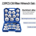 EAFC 23 Pcs/Set Car Oil Filter Cap Removal Wrench Socket Set 1/2" 12.5mm Ratchet Spanner Car Hand With Case Auto Remover Tool Car Mobile World