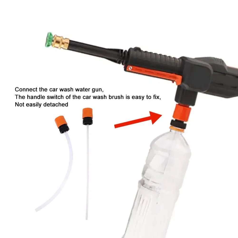 Pressure Washer Suction Tube Pipe Adaptor Lithium Battery Washer Gun With Coke Bottle High Pressure Washer Gun Hose Washer Tool