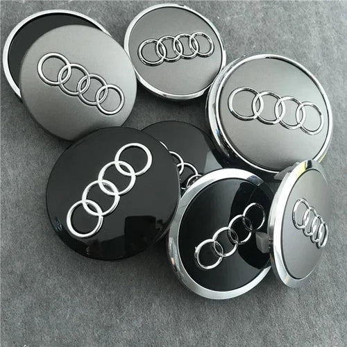 4pcs 60mm 61mm 68mm 69mm Car Styling Wheel Center Cap Hub Covers Badge 4B0601170 For Audi A3 A4 A5 A6 A7 A8 S4 S6 Accessories CM World
