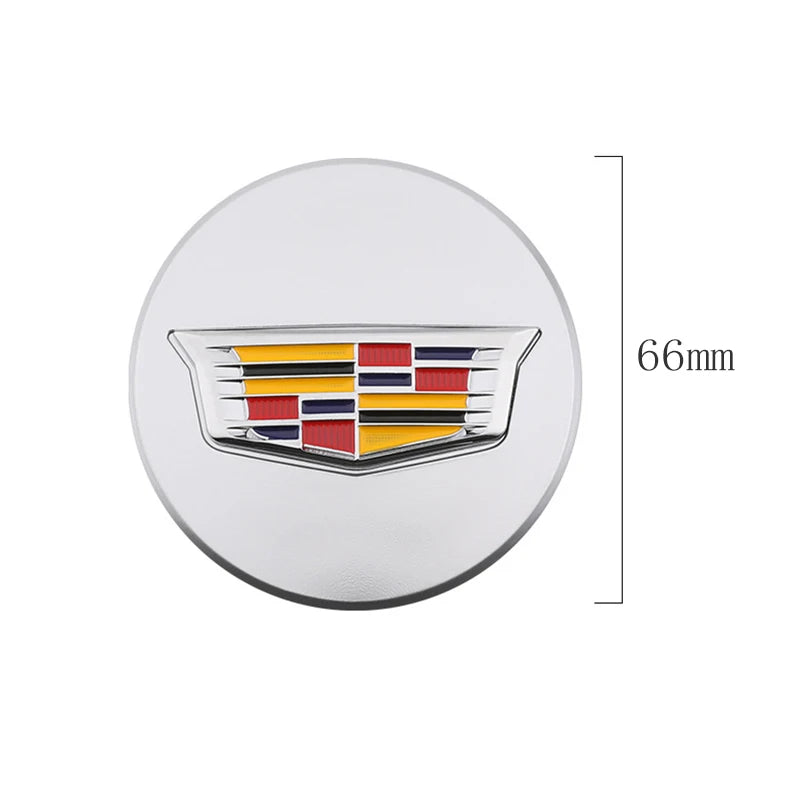 66mm 4pcs Wheel Center Hub Cover Caps Accessories for Cadillac Escalade XT5 XT6 CT5 CT6 XTS CT4 Auto Tire Emblem Car Styling CM World