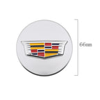 66mm 4pcs Wheel Center Hub Cover Caps Accessories for Cadillac Escalade XT5 XT6 CT5 CT6 XTS CT4 Auto Tire Emblem Car Styling CM World