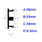 New！4Pcs/Lot 58MM ABS Blank Wheel Center Cap Hub Cover Car Wheel Rims Center Hub Caps Car Styling Tire Accessories