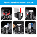 Car Cup Holder Expander Cupholder Adapter Multipurpose Auto Interior Expandable Organizer Storage Accessories With Phone Holder CM World