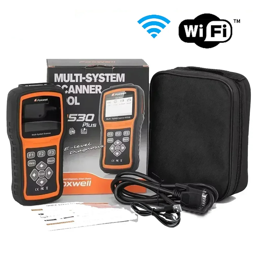 Foxwell NT530 PLUS Multi-System Scanner Support For Porsche Nissan GM BMW Universal Auto Diagnostic Tools Get One Car Software Car Mobile World
