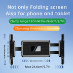 Microphone Music Stand Tablet Holder for iPad and Smartphone for Shee Music Fits Devices from Screen Size 4.7 to 12.9 Inches CM World