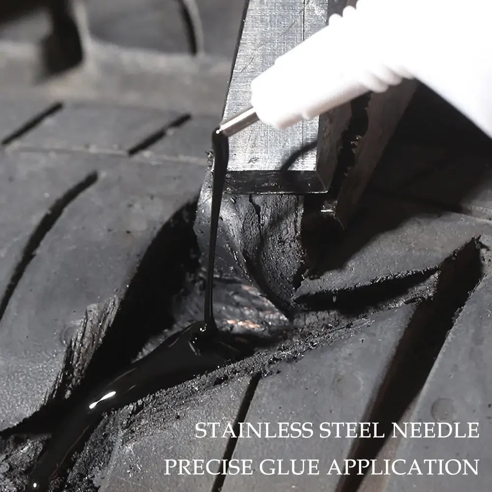 Tire Repair Glue Liquid Strong Rubber Glues Black Rubber Wear-resistant Non-corrosive Adhesive Car Instant Strong Leather Tools