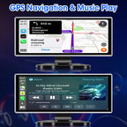10/11.26 inch Dash Cam 4K Car DVR Wireless Carplay & Android Auto GPS Navigation Video Recorder Dashboard Dual Lens Wifi FM AUX Car Mobile World