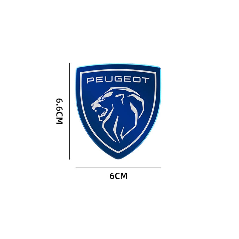 metal Car Front Hood Cover Sticker Rear Tail Emblem Decal for Peugeot 307 206 308 207 406 407 408 508 3008