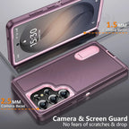 Case For Samsung Galaxy S26 Ultra S25 Edge S24 S23 A16 A56 Body 3 in 1 Shockproof Heavy Duty Anti-Scratch Rugged Kickstand Cover