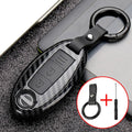 3 Buttons Carbon Fiber Smart Remote Key Fob Cover Case Shell Keychain for Nissan Qashqai Pulsar March 370Z Micra Juke Note Tiida CM World