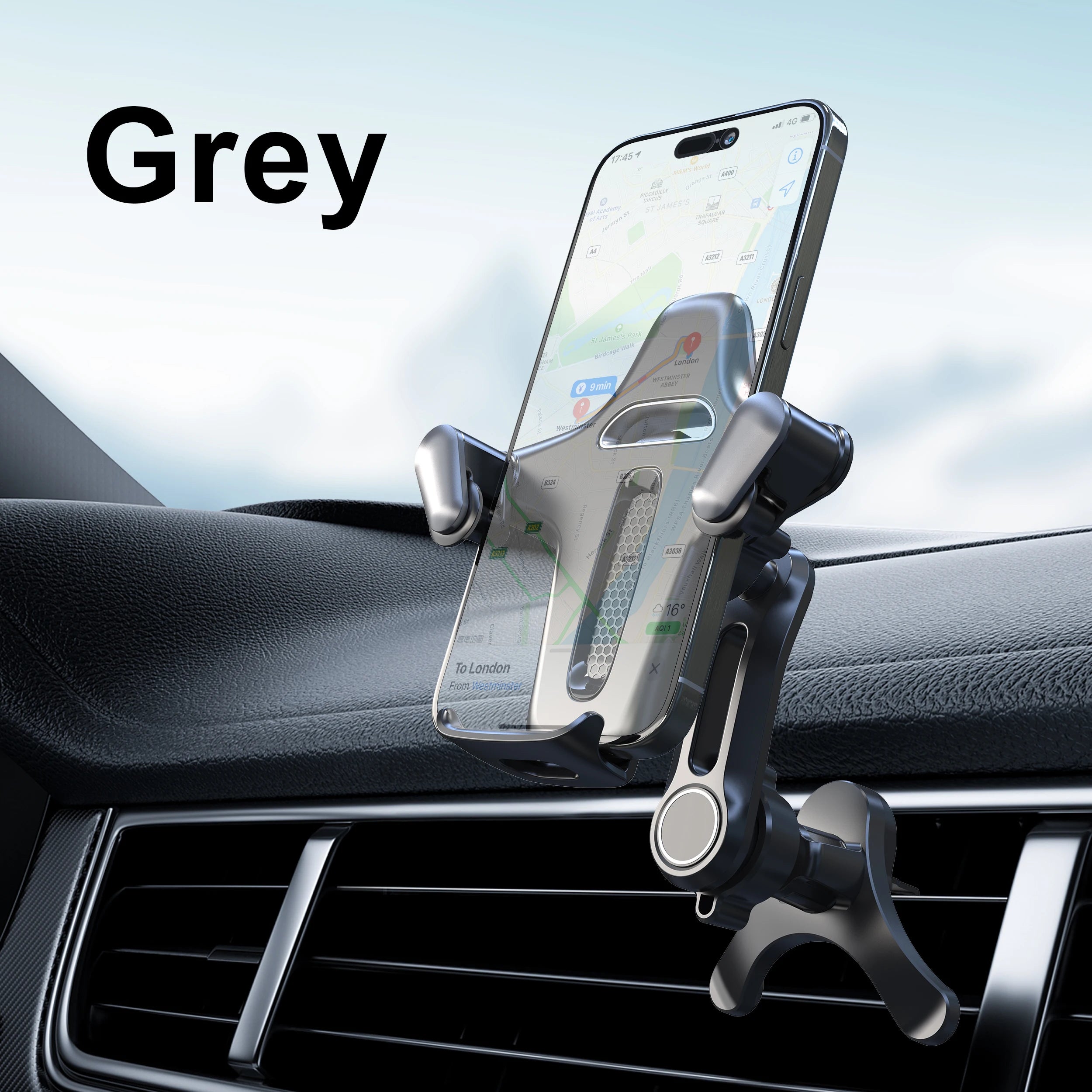 Car Vent Phone Mount, [Never Blocking Vent, Enjoy The Comfort of The A/C] Hands-Free Universal Extension Clip Air Phone Holder CM World