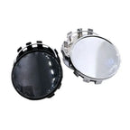 4Pcs Universal Wheel Center Caps Outer 54MM Dust-proof Rim Hub Caps Silver/Black ABS Wheel Badge Covers Wheels Tires Parts