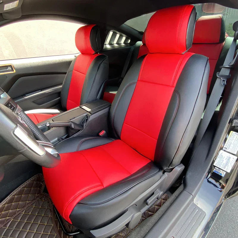 Custom Fit for 2015-2024 Mustang Coupe Car Seat Covers Full Set Durable Quality Material for Ford Mustang Coupe Gt CM World
