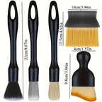 12pcs Car Detailing Brush Set Car Interior Detailing Brushes Auto Ultra Soft Brush Wheel Brush Car Cleaning Products