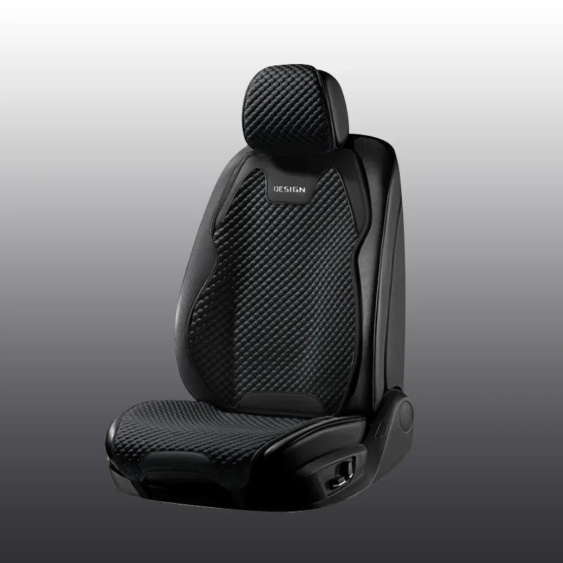 Ice Silk Car Seat Cushion Ventilation Comfortable, Durable Four Seasons Universal Split Single Car Front Seat Cover CM World