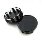 4Pcs Universal Wheel Center Caps Outer 54MM Dust-proof Rim Hub Caps Silver/Black ABS Wheel Badge Covers Wheels Tires Parts