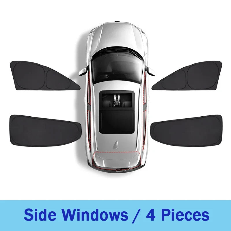 Car Sunshade For Jeep Renegade BU 2015-2024 Heat Insulation Shade Sun Protection Anti-UV Sunshade Privacy Black Auto Accessories