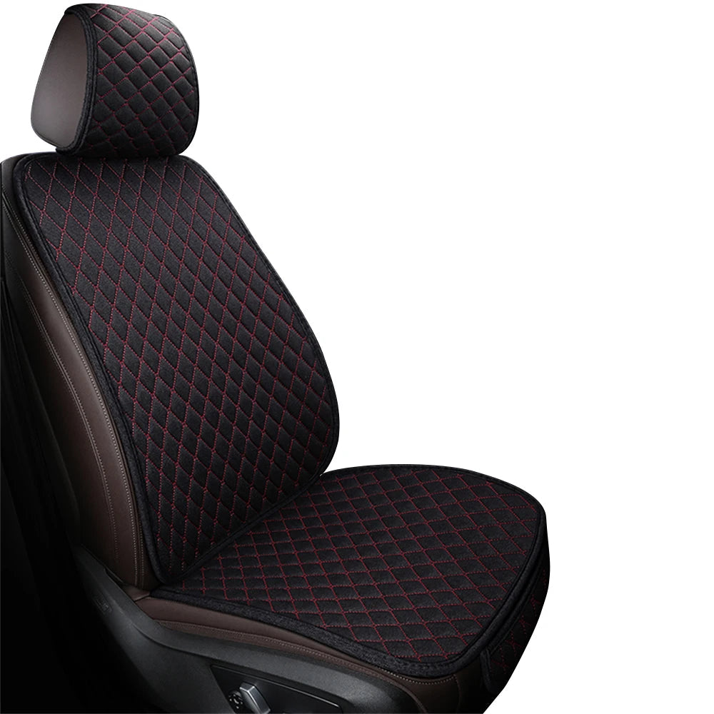 Universal Flax Car Seat Cover Front Rear Cushion Comfortable Breathable Protector Mat Four Season Pad Auto Interior Accessories CM World