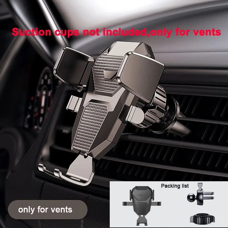2026 NEW Universal Sucker Car Phone Holder 360° Windshield Car Dashboard Mobile Cell Support Bracket for 4.0-7 Inch Smartphones CM World