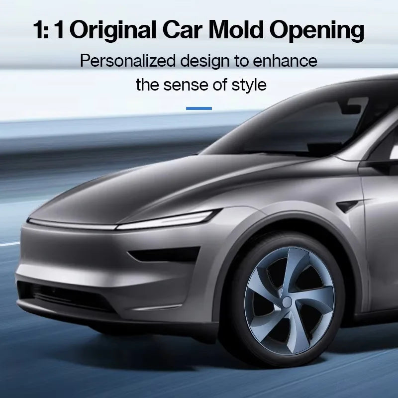 For Tesla Model Y Juniper 2025 HubCap 19 Inch Wheel Caps Auto Performance Replacement Hub Cap Full Rim Cover Accessories 4PCS CM World