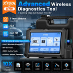 XTOOL D7W D7 BT Car Diagnostic Tool OBD2 Bidirectional Control Scanner All System Diagnosis ECU Coding Key Programmer CANFD DoIP