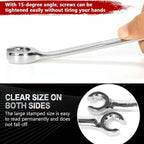 Hand Tool 8-19mm Flare Nut Wrench Mirror Finish Open Ring Open Ring Spanner Double Head Brake Line Wrench Car Repair