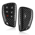 Key Fob Cover for GMC Hummer with KeyChain Real Carbon Fiber Key Case Protecotr for Hummer EV Pickup SUV Smart Key Shell 2025 CM World