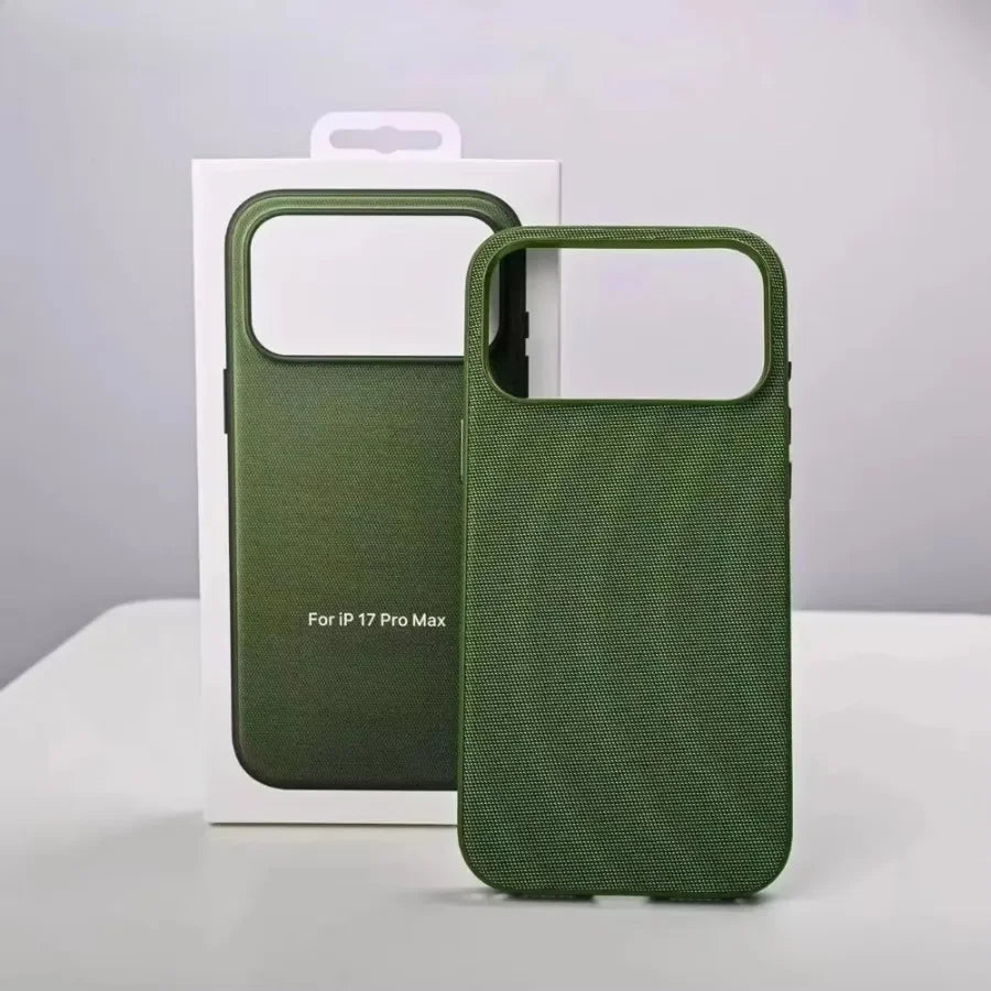 New Original Technology Woven Magnetic Case For iPhone 17 16 15 14 13 Pro Max Fundas For Magsafe Wireless Charger Official Cover Car Mobile World