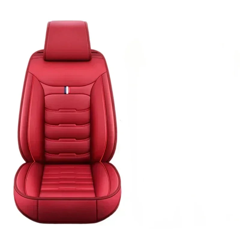 Universal All Inclusive Seat Cover Full Leather Car Seat Protector Cushion Single Driver And Passenger All Season Accessories